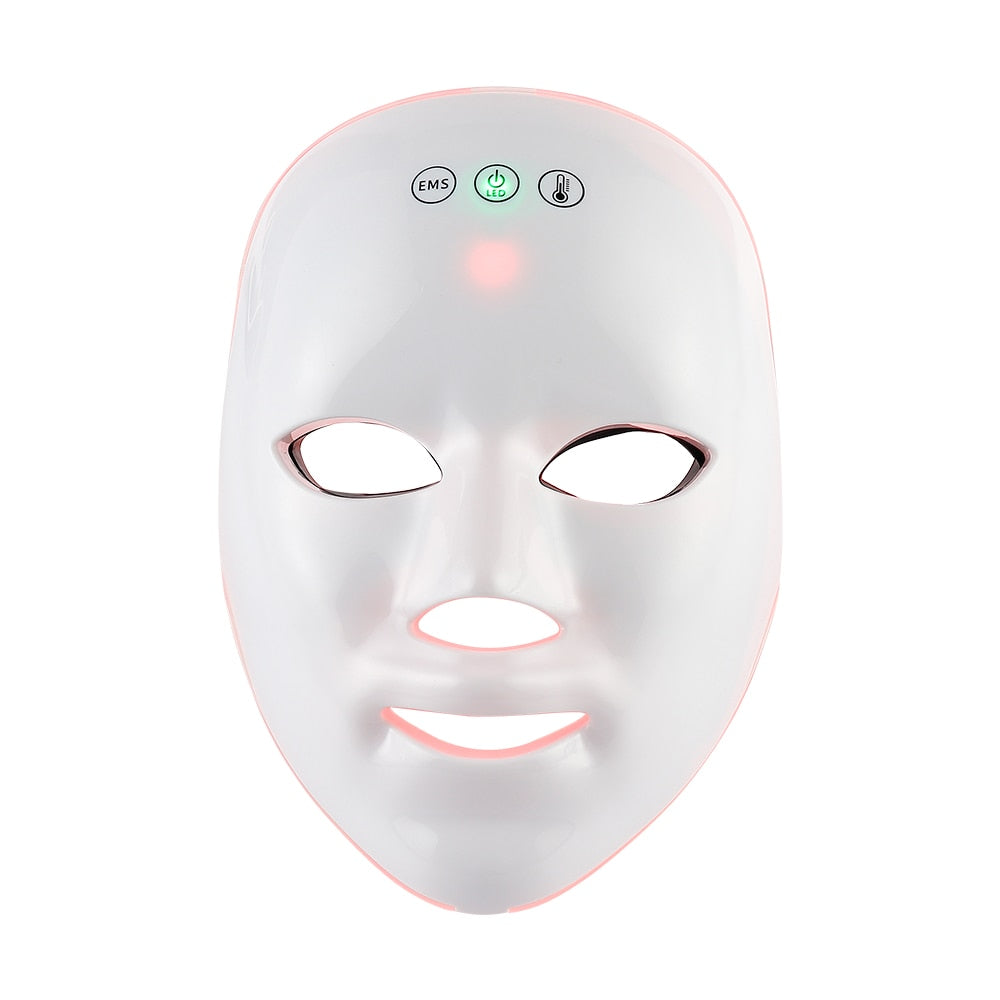GLOPRO PLUS 7 Color Wireless LED/EMS/Heated Beauty Face Mask