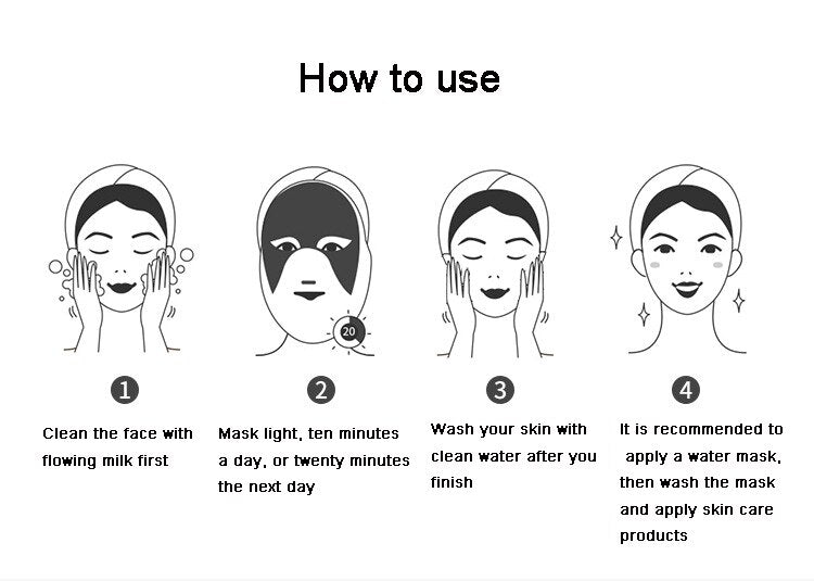 NUSKYNN PRO Smart Touch 3 Color LED Face and Neck Spa Mask