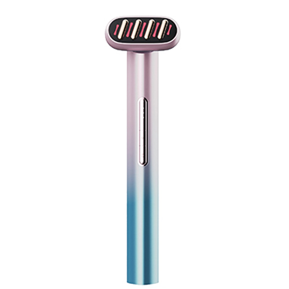 NUGLOW 5-in-1 Microcurrent/Red & Blue LED Skincare Wand