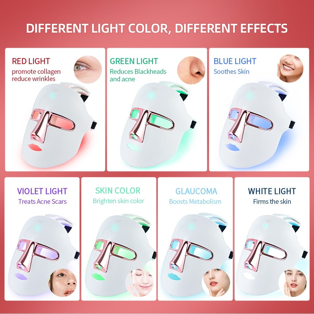 GLOWMAX SPA 270 Wireless 7 Color LED Mask