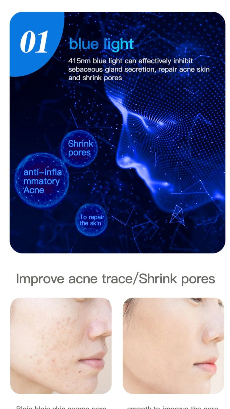 DERMAGLO PRO 3 Color LED Skin Rejuvenation Mask
