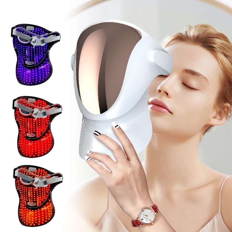 DERMAGLO PRO 3 Color LED Skin Rejuvenation Mask