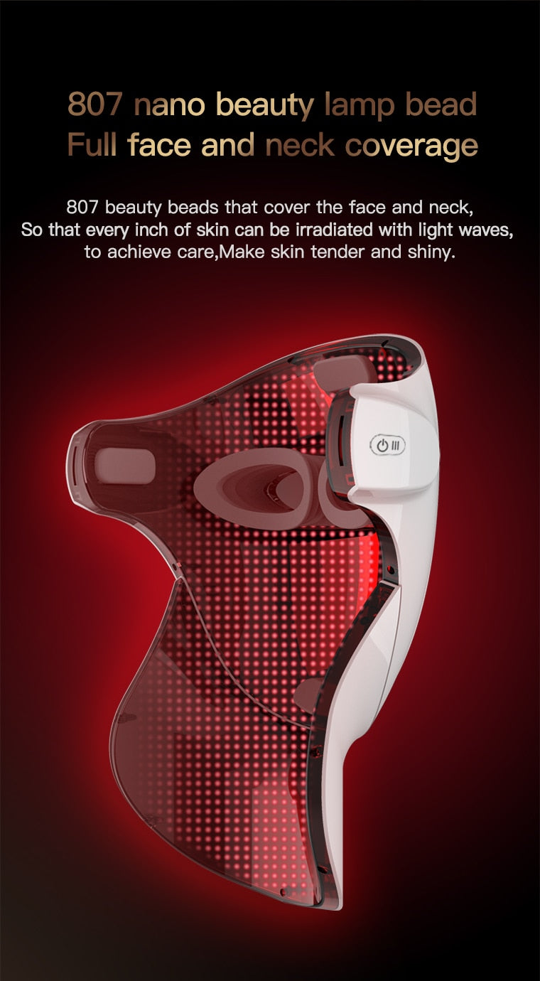 DERMAGLO PRO 3 Color LED Skin Rejuvenation Mask