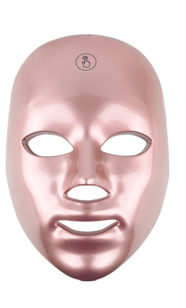 NUGLOW ROSE GOLD Smart Touch 7 Color LED Spa Mask