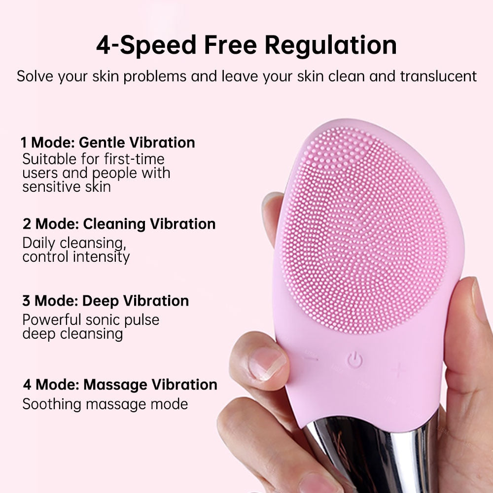 IMMA GLOWING Teardrop Silicone Face Cleansing Brush