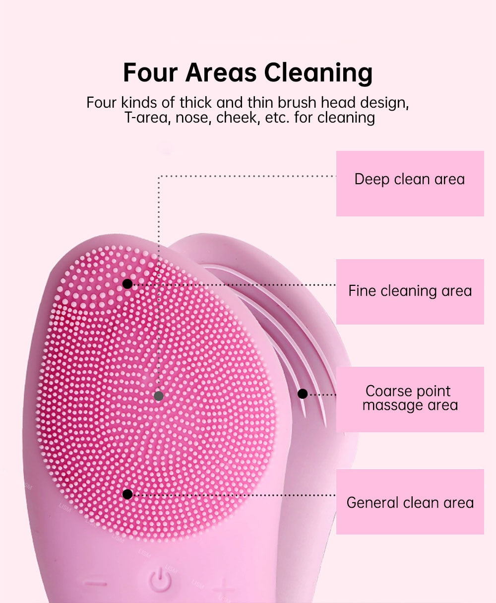 IMMA GLOWING Teardrop Silicone Face Cleansing Brush
