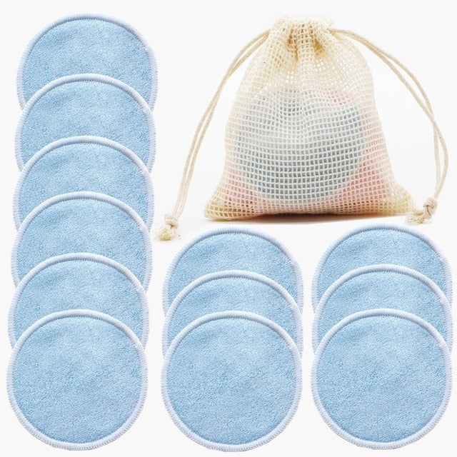 CLEANGLOW Reusable Bamboo Makeup Remover Pads