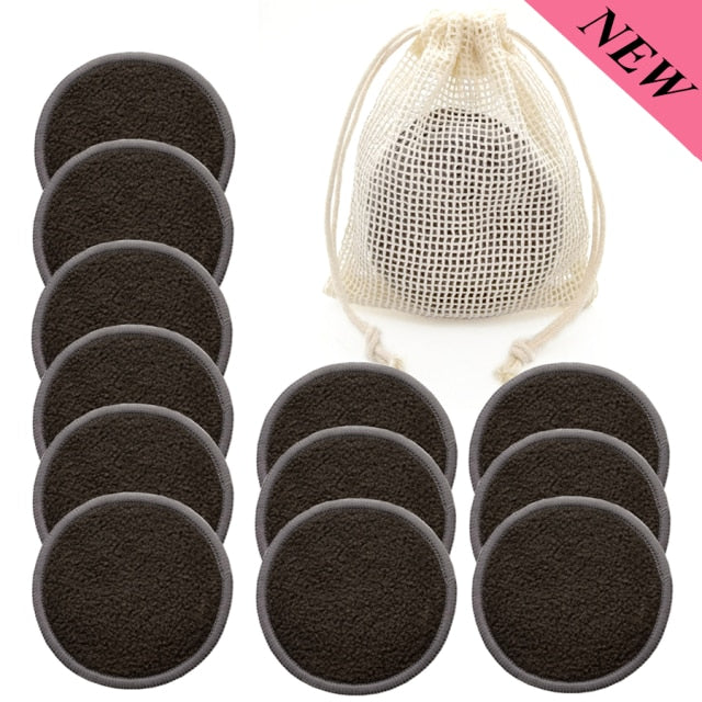 CLEANGLOW Reusable Bamboo Makeup Remover Pads