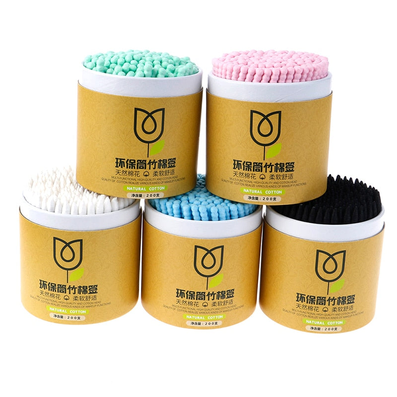 PUREGLOW Bamboo Biodegradable Cotton Swab Pack