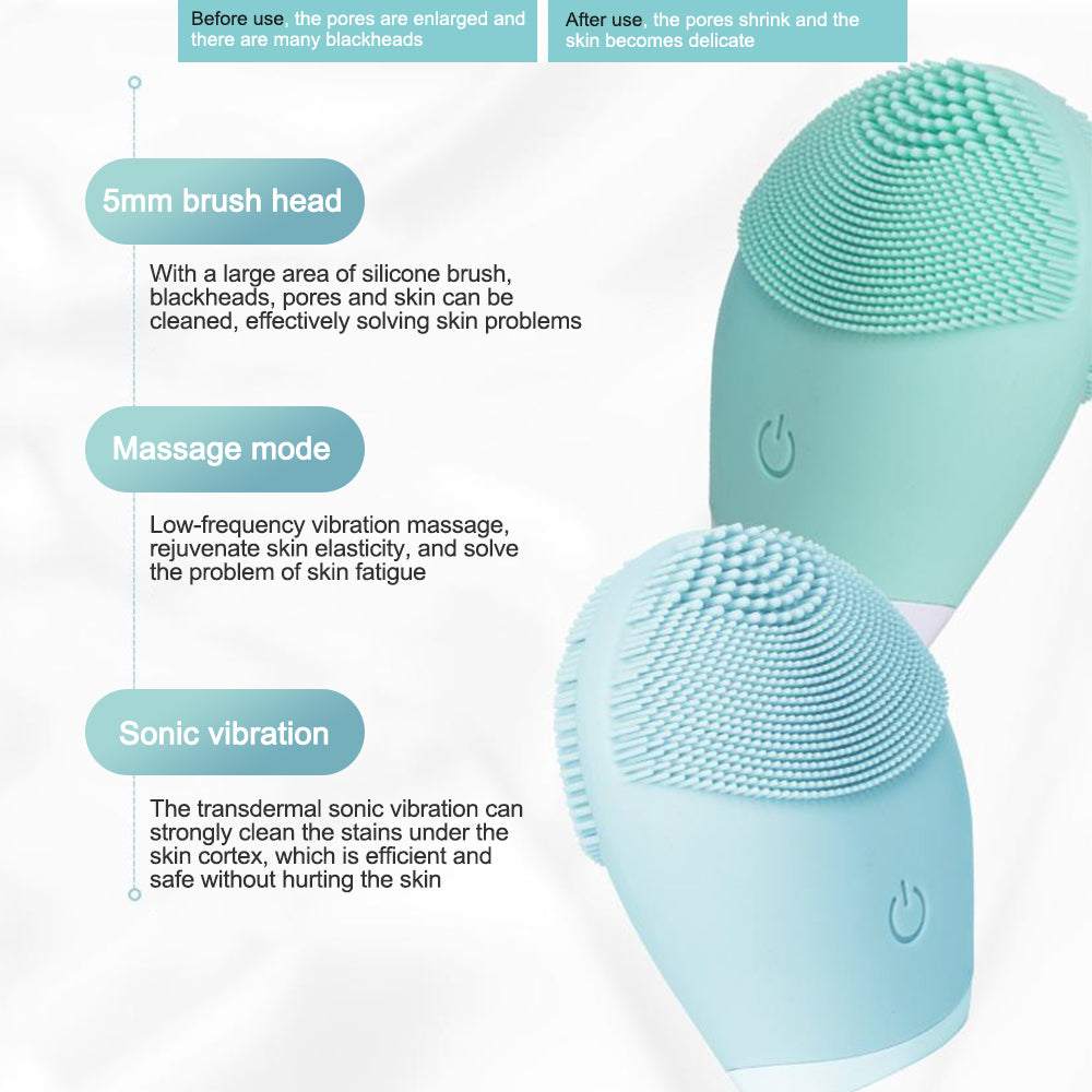 GLOWY Silicone Facial Cleansing Brush