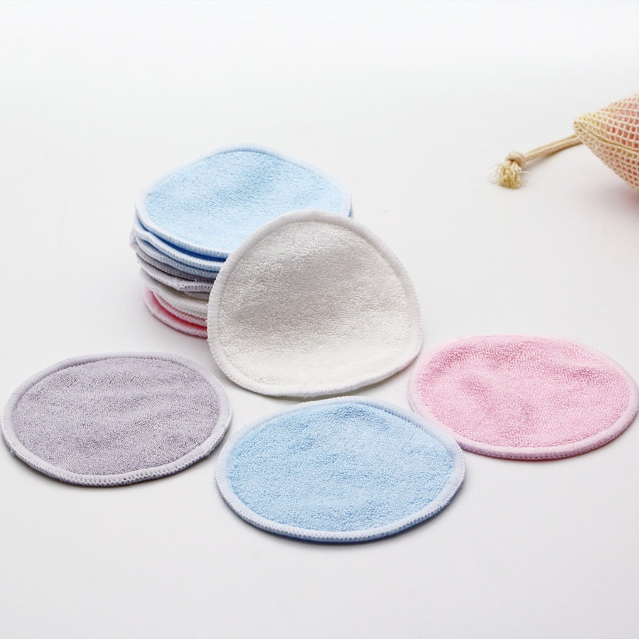 CLEANGLOW Reusable Bamboo Makeup Remover Pads