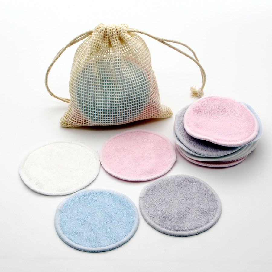 CLEANGLOW Reusable Bamboo Makeup Remover Pads