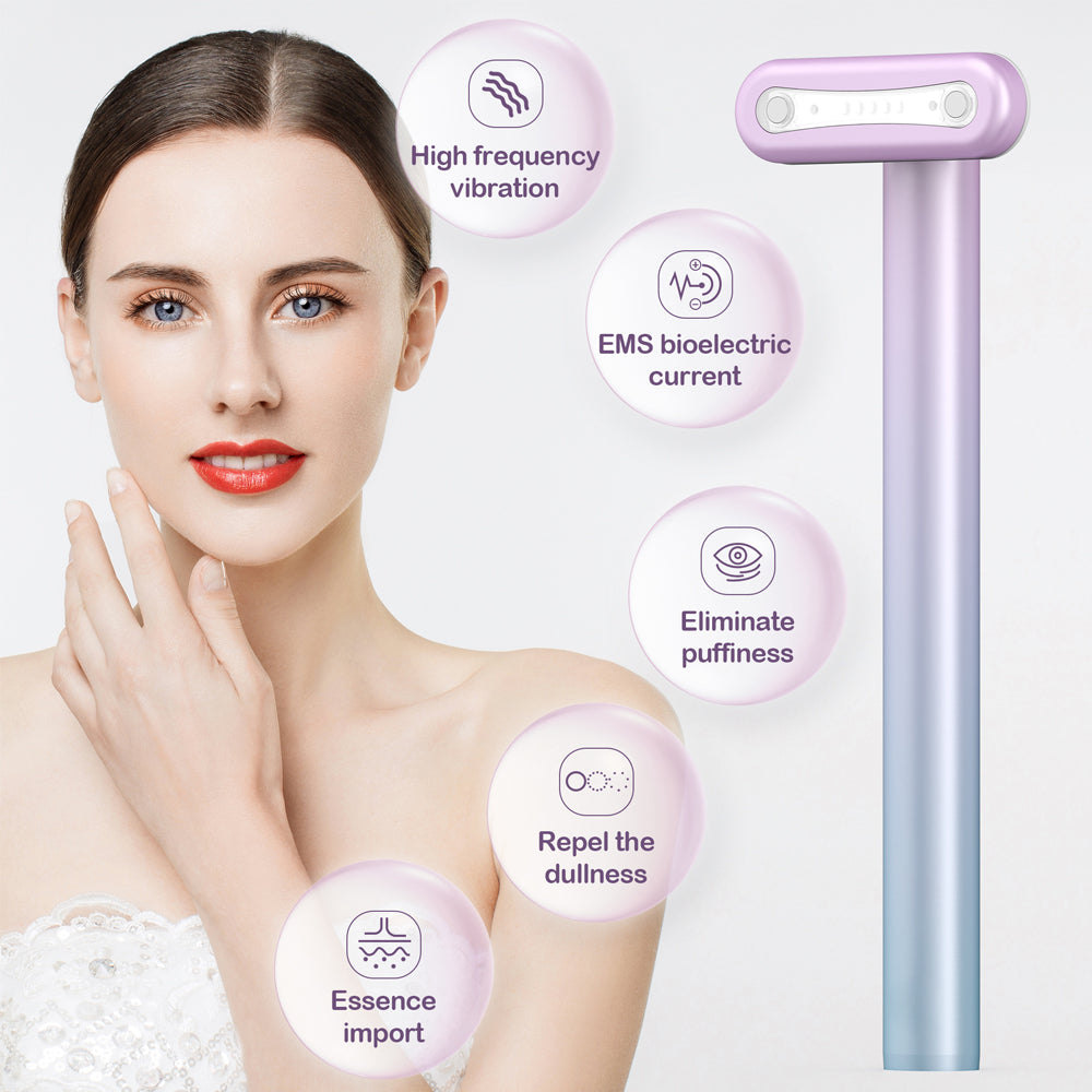 IGLOW OMBRE Vibrating LED MicroCurrent Face/Eye Beauty Wand