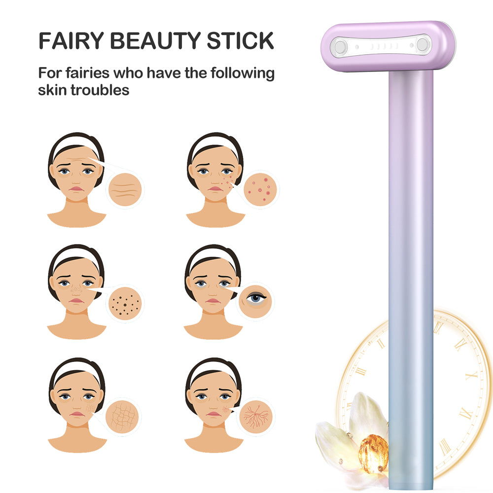 IGLOW OMBRE Vibrating LED MicroCurrent Face/Eye Beauty Wand