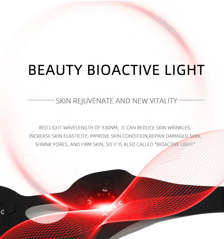 DERMAFIRM PRO EMS Microcurrent/LED Face Lifting Massager Band