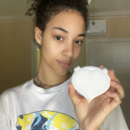 VibraGlow Double Headed Massage and LED Facial Cleansing Brush