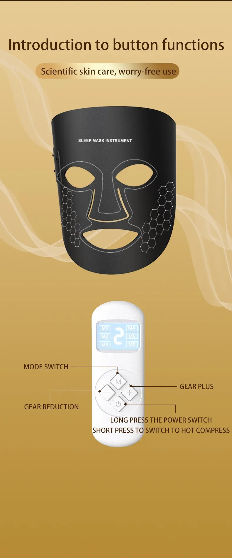 IFIRMA Microcurrent Full Face Toning Mask