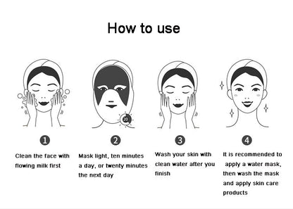 NUSKYNN PRO Smart Touch 3 Color LED Face and Neck Spa Mask
