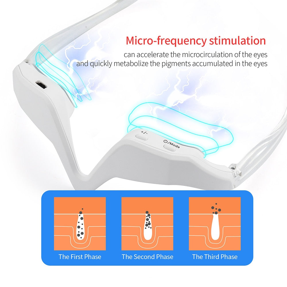 IFIRMA 4 in 1 EMS Microcurrent Red Light LED Eye Massager