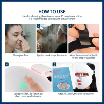 GLOWMAX SPA 270 Wireless 7 Color LED Mask