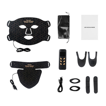 FLEXGLOW PRO Soft Silicone 4 Color/NIR LED Spa Mask