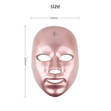 Load image into Gallery viewer, NUGLOW ROSE GOLD Smart Touch 7 Color LED Spa Mask
