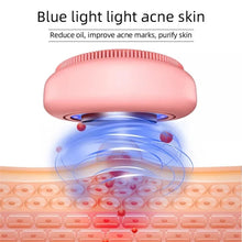 Load image into Gallery viewer, REJUVEM 3 in 1 Red/Blue LED/EMS Silicone Facial Cleansing Disc
