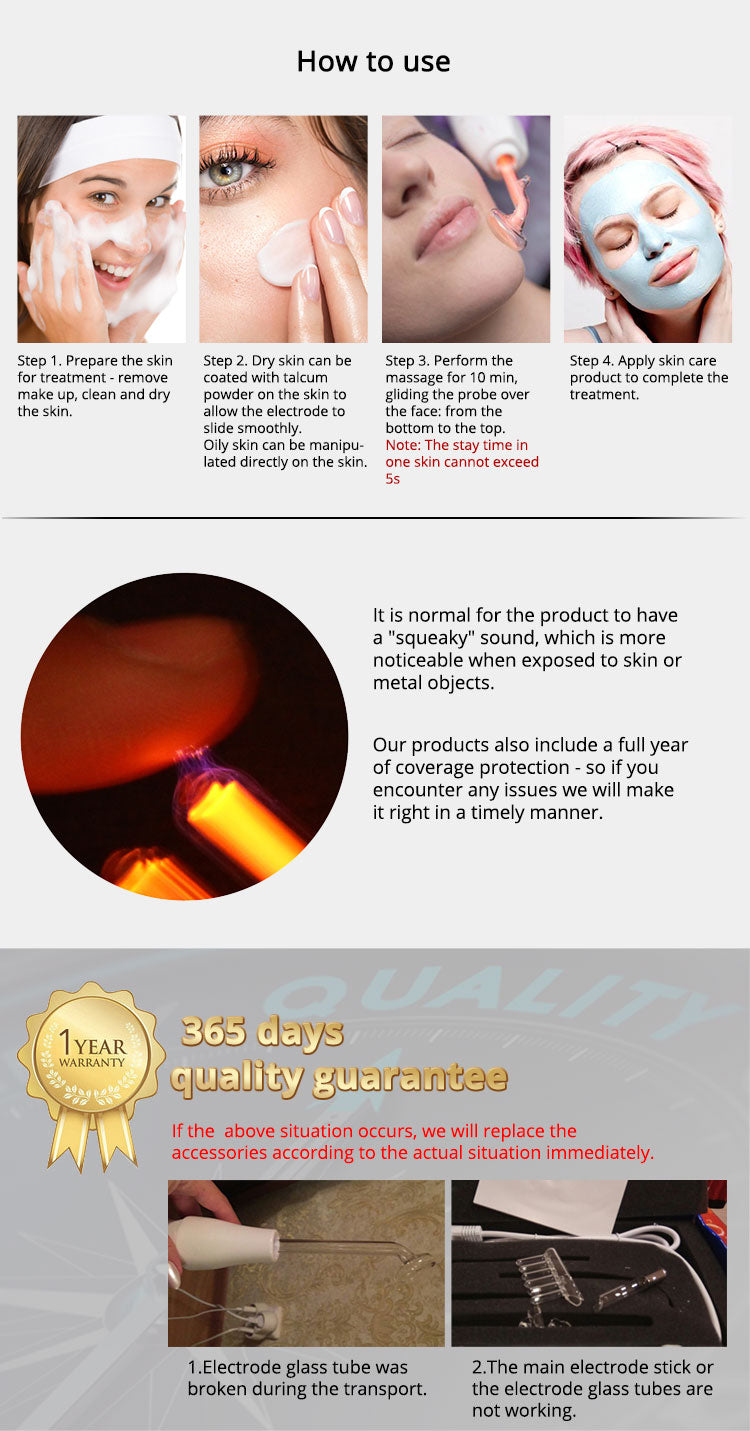 LUMEX-N7 High Frequency Electrotherapy Beauty Wand