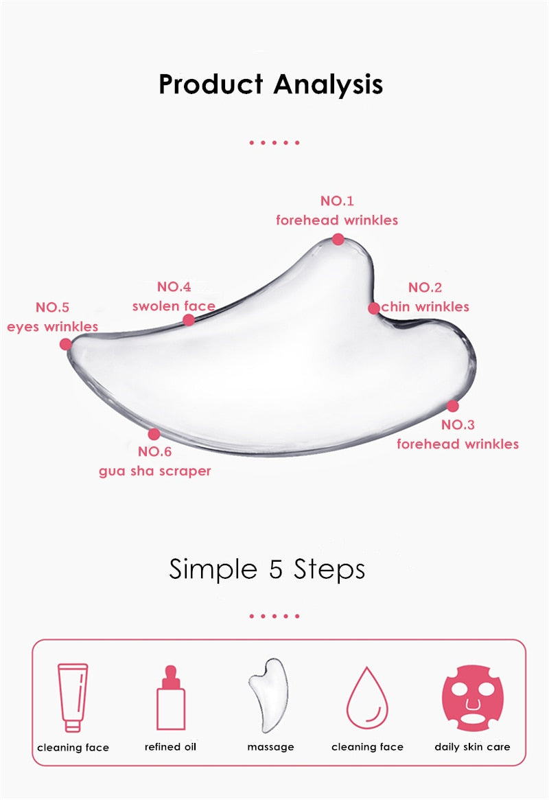 KIRA Quartz Gua Sha Face Massager +/- Roller