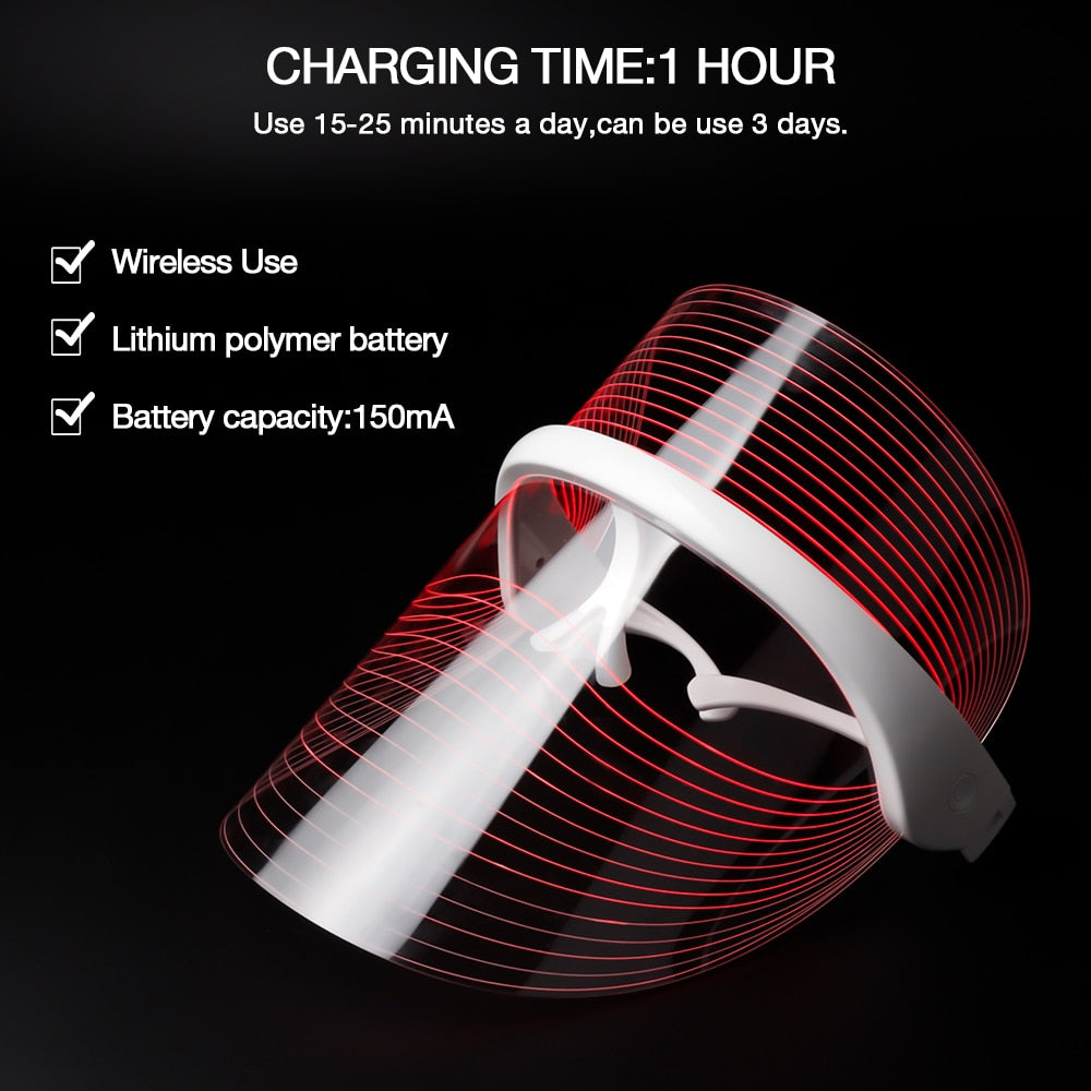 LITEGLOW 7 Colors LED Rejuvenation Face Mask