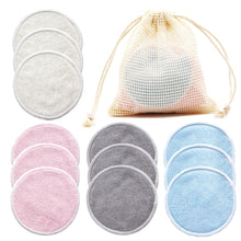 Load image into Gallery viewer, CLEANGLOW Reusable Bamboo Makeup Remover Pads
