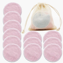 Load image into Gallery viewer, CLEANGLOW Reusable Bamboo Makeup Remover Pads
