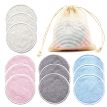 Load image into Gallery viewer, CLEANGLOW Reusable Bamboo Makeup Remover Pads
