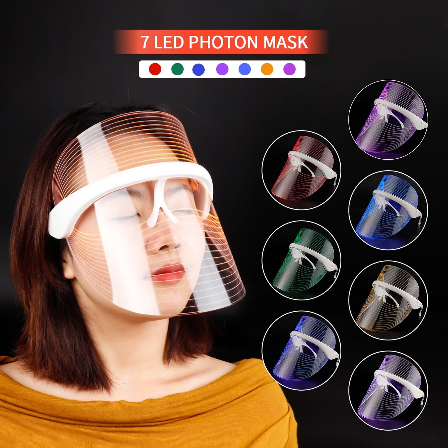 LITEGLOW 7 Colors LED Rejuvenation Face Mask