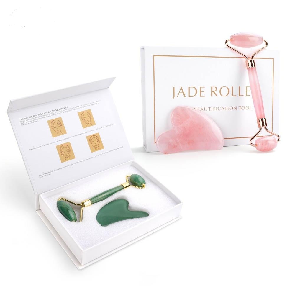 I'M SO GLOWY Skin Sculptor Duo Set - Gua Sha and Derma Roller