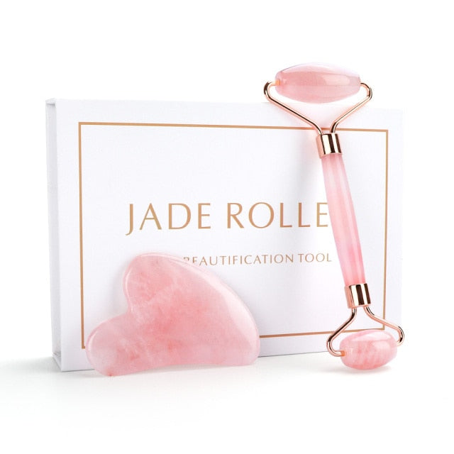 I'M SO GLOWY Skin Sculptor Duo Set - Gua Sha and Derma Roller