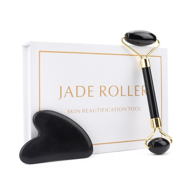 I'M SO GLOWY Skin Sculptor Duo Set - Gua Sha and Derma Roller