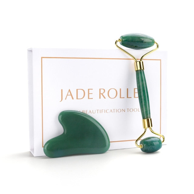 I'M SO GLOWY Skin Sculptor Duo Set - Gua Sha and Derma Roller