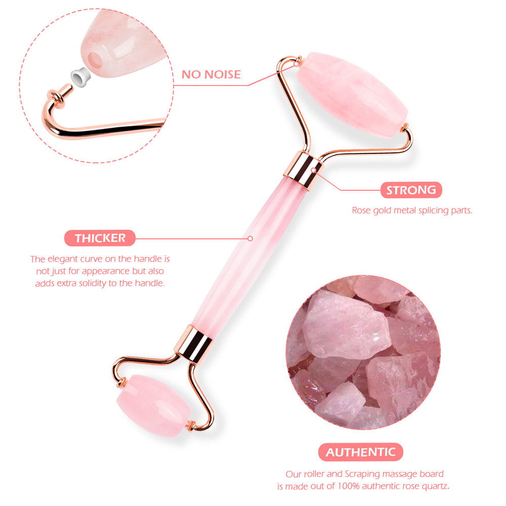 I'M SO GLOWY Skin Sculptor Duo Set - Gua Sha and Derma Roller