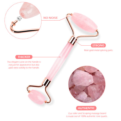 I'M SO GLOWY Skin Sculptor Duo Set - Gua Sha and Derma Roller