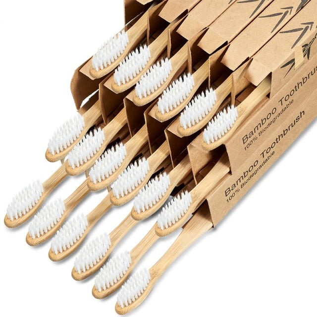PUREGLOW Biodegradable Bamboo Toothbrush
