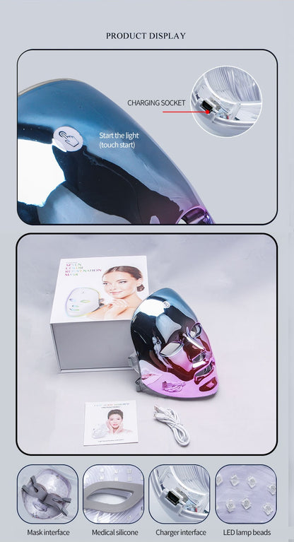 REJUVEM LITE & GLOW 7 Colors LED Facial Mask - Special Edition