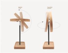 Load image into Gallery viewer, SOLEIL Wooden Touch Screen LED Makeup Mirror
