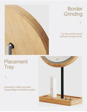 Load image into Gallery viewer, SOLEIL Wooden Touch Screen LED Makeup Mirror
