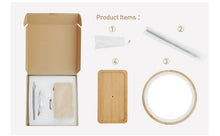 Load image into Gallery viewer, SOLEIL 3X Wooden Touch Screen LED Makeup Mirror
