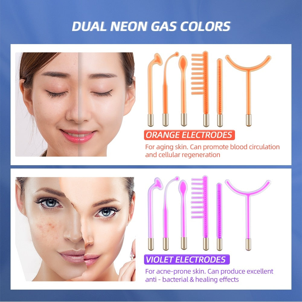 DERMAWAND PRO ARGON 6 IN 1 High Frequency Electrotherapy Device