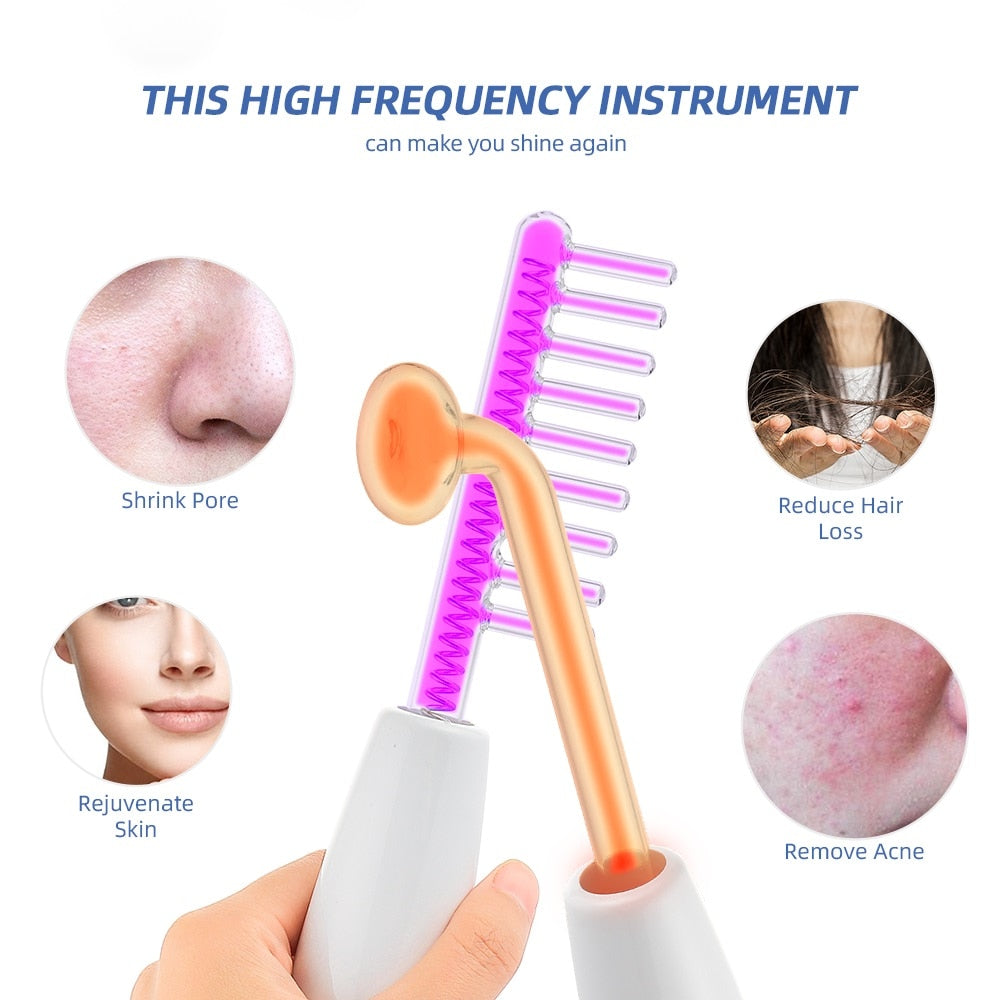 DERMAWAND PRO ARGON 6 IN 1 High Frequency Electrotherapy Device