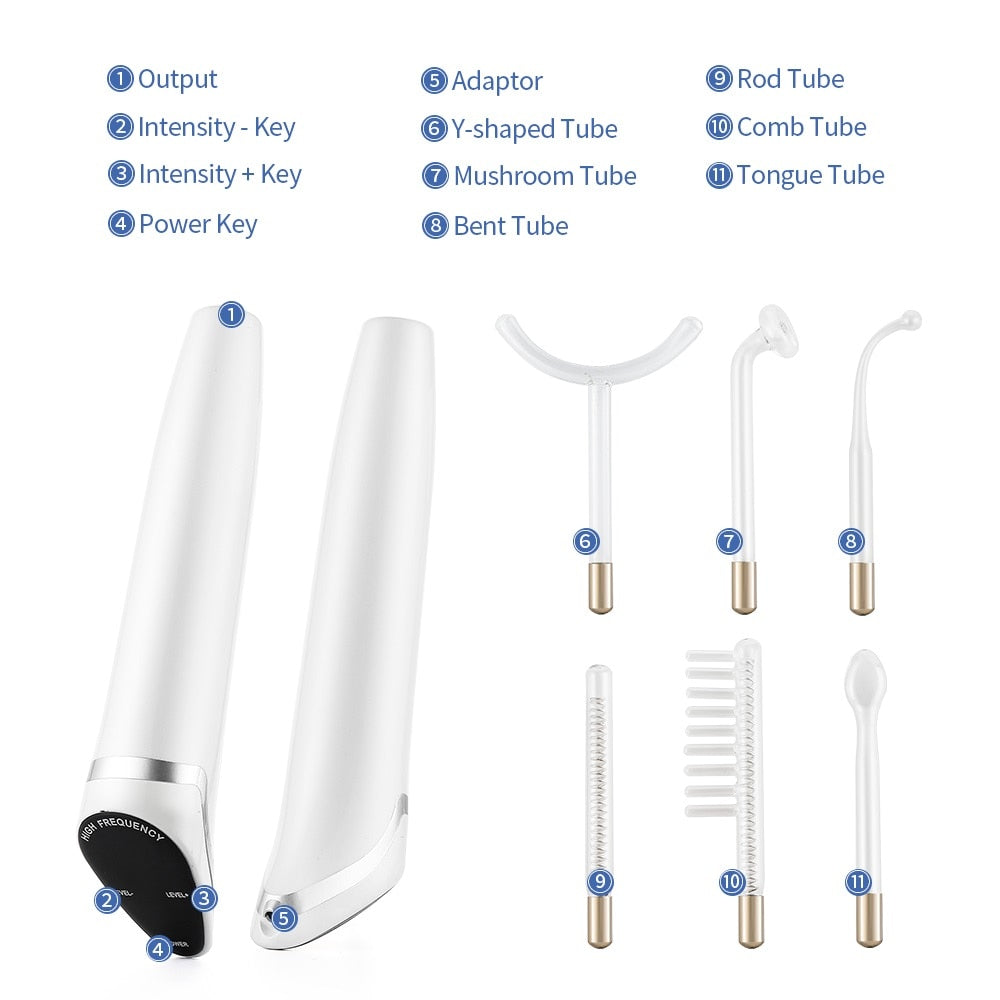 DERMAWAND PRO ARGON 6 IN 1 High Frequency Electrotherapy Device