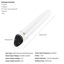 Load image into Gallery viewer, DERMAWAND PRO ARGON 6 IN 1 High Frequency Electrotherapy Device
